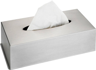 Wenko, WENKO Box für Kosmetiktücher, Edelstahl, WENKO Kosmetikbox, für Kosmetiktücher, Edelstahl