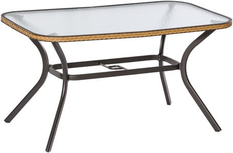 MERXX Gartentisch »Ravenna«, Polyrattan, 150x74x85 cm, natur