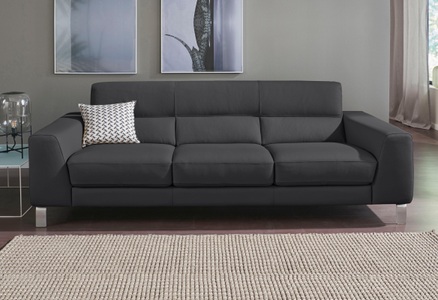 CALIA ITALIA, CALIA ITALIA 3-Sitzer »Simon«, in zwei Lederqualitäten, CALIA ITALIA 3-Sitzer »Simon, toller Sitzkomfort, italienisches Designsofa« in zwei Lederqualitäten