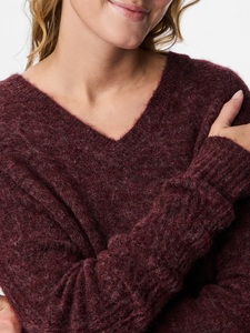 pieces Strickpullover »PCLAYLA LS V-NECK KNIT NOOS«