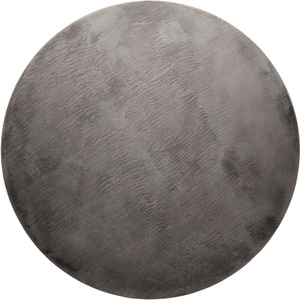 Homie Living, Homie Living Teppich »Villa Rosso«, rund, 15 mm Höhe, Homie Living Teppich »Villa Rosso«, rund, 15 mm Höhe, Kurzflor, Uni-Farben, leicht glänzende Optik