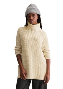 Marc OPolo DENIM Rollkragenpullover relaxedfit, aus Organic Cotton-Mix, mit lässiger Waffel-Struktur