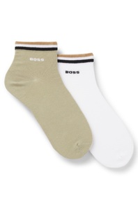 Boss, BOSS Freizeitsocken "2P SH Stripe CC" Packung, 2er, 2 Paar tlg. mit BOSS Schriftzug