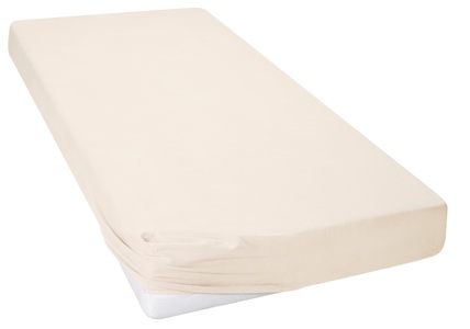 Night Fashion, Single Jersey Fixleintuch, NIGHT FASHIOn, Night Fashion Fixleintuch Jerry 180-200 x 200 cm, Beige