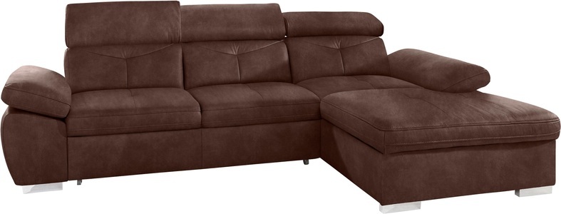 exxpo - sofa fashion, exxpo - sofa fashion Ecksofa, wahlweise mit Bettfunktion und Bettkasten, exxpo - sofa fashion Ecksofa »Spring, super bequem, mit Armteil- und Kopfteilfunktion, OTTOs Choice« L-Form, wahlweise mit Bettfunktion und Bettkasten