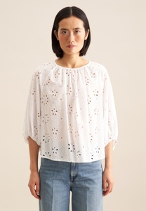 seidensticker Shirtbluse »Schwarze Rose«, 3/4-Arm Rundhals Stickerei