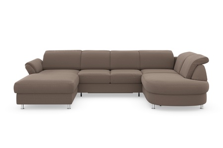 sit&more Wohnlandschaft, wahlweise mit Bettfunktion, Bettkasten und Kopf- und Armteilverstellung