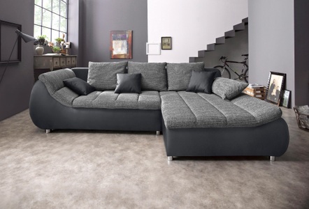 my home Ecksofa »Liliana«, wahlweise mit Bettfunktion