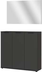 Germania, GERMANIA Garderoben-Set »Stanton«, (2 St.), Garderoben-Set bestehend aus 1 Schuhschrank und 1 Spiegel, GERMANIA Garderoben-Set »Stanton«, (2 St.), Garderoben-Set bestehend aus 1 Schuhschrank und 1 Spiegel