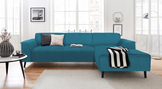 DOMO collection, DOMO collection Ecksofa, DOMO collection Ecksofa »Amora L-Form«, mit Recamiere, inklusive komfortablem Federkern