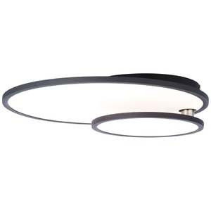 Brilliant, LED-Deckenlampe Bility, rund, Rahmen schwarz, Brilliant LED Panel »Bility«, 1 flammig, Leuchtmittel LED-Modul LED fest integriert, LED Deckenaufbau-Paneel 61x45cm, easyDim