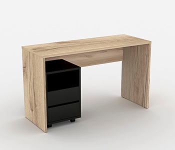 Helvetia, Helvetia Büro-Set »Agapi«, (Set, 2 St.), bestehend aus Schreibtisch und Rollcontainer, 
