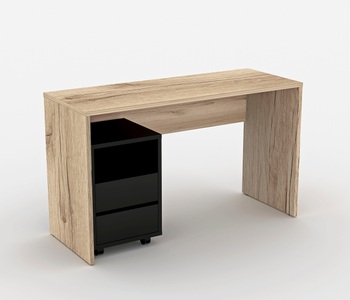 Helvetia, Helvetia Büro-Set »Agapi«, (Set, 2 St.), bestehend aus Schreibtisch und Rollcontainer, 