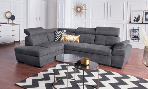exxpo - sofa fashion, exxpo - sofa fashion Ecksofa, inklusive Kopfteil- und Armteilverstellung, wahlweise mit Bettfunktion, exxpo - sofa fashion Ecksofa »Salerno, klassisch modernes Funktionssofa, hoher Sitzkomfort, L-Form« inkl. Kopf- und Armteilverstellung, wahlweise mit Bettfunktion