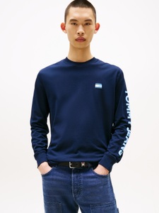 Tommy Jeans Langarmshirt »TJM REG POP COL NW CLSC LS T EXT« Mit Rundhalsausschnitt