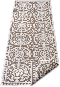 NORTHRUGS, NORTHRUGS Läufer »Jardin«, rechteckig, 5 mm Höhe, In-und Outdoor geeignet, Wohnzimmer, Balkon, Terrasse, Garten, Robust, Pflegeleicht, Flachgewebe, Wendbar, NORTHRUGS Läufer »Jardin«, rechteckig, 5 mm Höhe, Wendeteppich, In-& Outdoor, Vintage, Balkon, Garten, Wohnzimmer, Flur