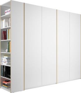 Müller SMALL LIVING, Müller SMALL LIVING Drehtürenschrank »Modular Plus Variante 8«, Anbauregal wahlweise links oder rechts montierbar, Müller SMALL LIVING Drehtürenschrank »Modular Plus Variante 8«, Anbauregal wahlweise links oder rechts montierbar