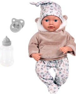 Bayer Babypuppe »Reborn Baby, 38 cm braun«