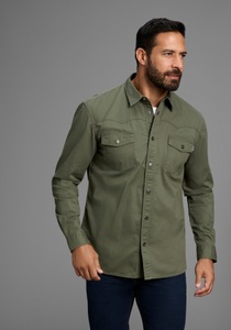 Arizona Langarmhemd, im Western-Stil