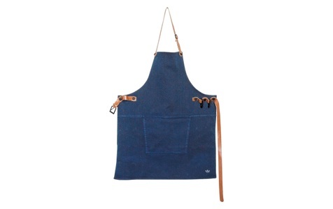 DUTCHDELUXES, Küchenschürze Grillen / Denim - Dutchdeluxes blau en textil, Küchenschürze textil blau Grillen / Denim - Dutchdeluxes blau en textil