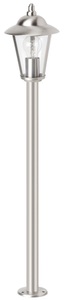 Brilliant, Wegeleuchte Neil aus Edelstahl, Brilliant Aussen-Stehlampe »NEIL«, 1 flammig, Leuchtmittel E27 ohne Leuchtmittel, 90 cm Höhe, Ø 17 cm, E27, IP44, Metall/Kunststoff, edelstahl