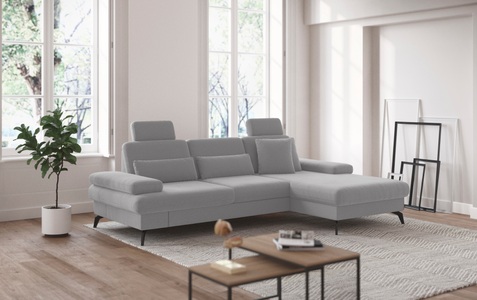 sit&more Ecksofa »Morris L-Form inkl. Sitztiefenverstellung«, wahlweise mit Bettfunktion, Bettkasten und Armteilverstellung