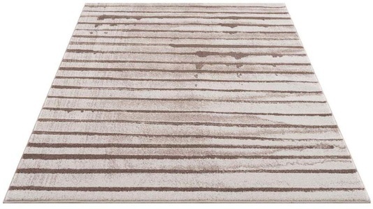 Carpet City Teppich »Moda«, rechteckig, 11 mm Höhe, Kurzflor, Modern, Streifen-Muster, Wohnzimmer