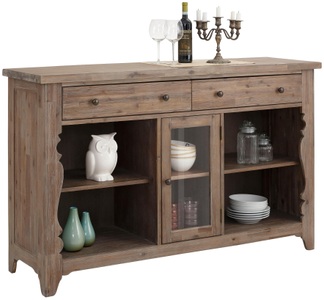 HOME AFFAIRE, Home affaire Sideboard »Magnolia«, im rustikalem Flair, aus massivem Akazienholz, Home affaire Sideboard »Magnolia«, Kommode im rustikalem Flair, aus massivem Akazienholz