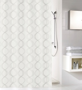 Kleine Wolke, Duschvorhang Classy weiss 240x180 cm, Kleine Wolke Duschvorhang Classy Weiss | 240 × 180 cm