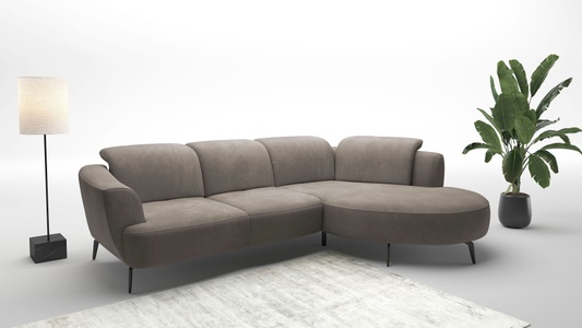 sit&more Ecksofa »Zoe«, ink.Sitztiefenverstellung, wahlweise mit Kopfteilverstellung