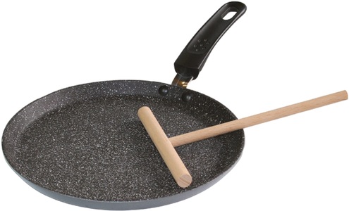 Stoneline, STONELINE Crepes Pfannen Set Stoneline braun, STONELINE Crêpepfanne, Aluminium, (1 tlg.), Induktion