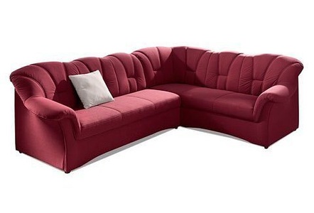 DOMO collection, DOMO collection Ecksofa, DOMO collection Ecksofa »Papenburg B/T/H: 242/190/84 cm L-Form«, wahlweise mit Bettfunktion, Langer Schenkel links oder rechts
