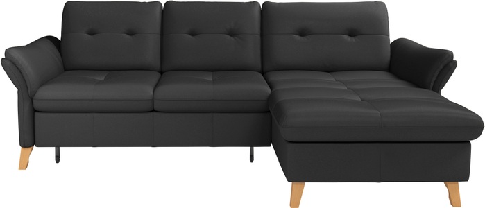 sit&more Ecksofa »Göteborg«, Sitztiefenverstellung und Federkern, wahlweise mit Bettfunktion