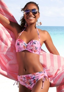 SUNSEEKER, Sunseeker Bügel-Bandeau-Bikini-Top »Modern«, mit Blumenprint, Sunseeker Bügel-Bandeau-Bikini-Top »Modern«, mit Blumenprint