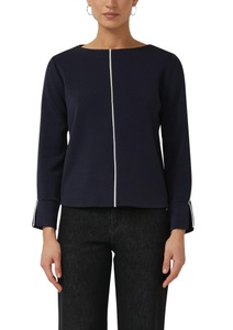 s.Oliver BLACK LABEL Sweatshirt, U-Boot Ausschnitt