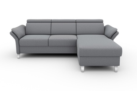 SIT&MORE, sit&more Ecksofa, sit&more Ecksofa »Vincenzo L-Form« inklusive Kopfteilverstellung, wahlweise mit Bettfunktion, Bettkasten