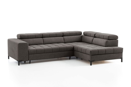 exxpo - sofa fashion, exxpo - sofa fashion Ecksofa, Steppung im Sitzbereich, Wahlweise mit Bettfunktion und Bettkasten, inklusive 5 verstellbaren Kopfstützen, exxpo - sofa fashion Ecksofa »Bocco, hochwertige Verarbeitung, toller Sitzkomfort, bequem, L-Form«, wahlweise mit Bettfunktion u. Bettkasten, inkl. Kopfteilverstellung