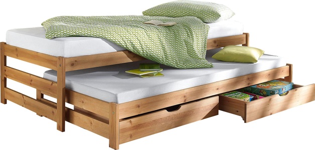 LÜTTENHÜTT, Lüttenhütt Funktionsbett »Torgny«, mit 2. Schlafgelegenheit, Lüttenhütt Funktionsbett »