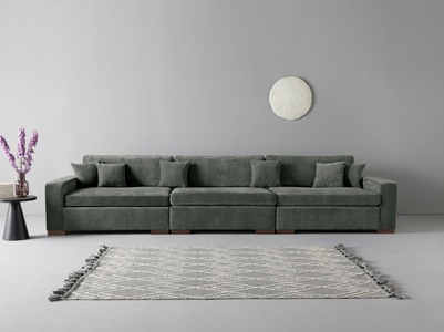 Guido Maria Kretschmer Home&Living, Guido Maria Kretschmer Home&Living 3-Sitzer »Skara XXL«, Lounge-Sofa XXL mit Federkern-Polsterung, in vielen Bezugsvarianten, auch recycelt, Home affaire 3-Sitzer »Skara XXL« Lounge-Sofa XXL mit Federkern-Polsterung, in vielen Bezugsvarianten