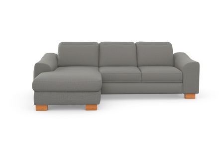 SIT&MORE, sit&more Ecksofa »Durness«, mit Federkern und hochwertigen Massivholzfüssen, wahlweise mit Kopfteilverstellung, Bettfunktion und Bettkasten oder mit Bettfunktion und Bettkasten, sit&more Ecksofa »Dundee L-Form«, mit Federkern und Massivholzfüssen, wahlweise mit Kopfteilverstellung