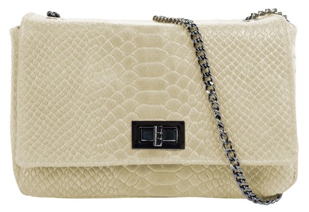 CLUTY, Cluty Umhängetasche, Cluty Umhängetasche, echt Leder, Made in Italy