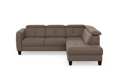 sit&more Ecksofa »Bellucci«, inklusive Kopfteilverstellung und Federkern, wahlweise mit Bettfunktion und Bettkasten
