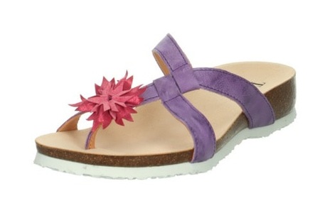 Think!, Think! Zehentrenner »Julia«, Think! Zehentrenner »Julia«, Sommerschuh, Schlappen mit schicker Blume