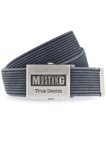 Mustang, Gürtel, MUSTANG Stoffgürtel, Mit Koppelschliesse im Used Look