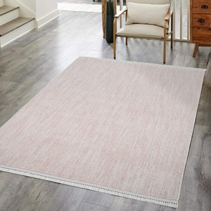Carpet City, Carpet City Teppich »CLASICO 0052«, rechteckig, Kurzflor, Fransen, Meliert, Boho-Stil, Wohnzimmer, Carpet City Teppich »CLASICO 0052«, rechteckig, 11 mm Höhe, Kurzflor, Fransen, Meliert, Boho-Stil, Wohnzimmer