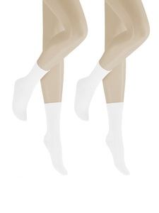 Hudson - Socken  2er Pack, für Damen, Weiss, Größe 35-38