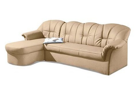 DOMO collection, DOMO collection Ecksofa, DOMO collection Ecksofa Papenburg L-Form, in grosser Farbvielfalt, wahlweise mit Bettfunktion