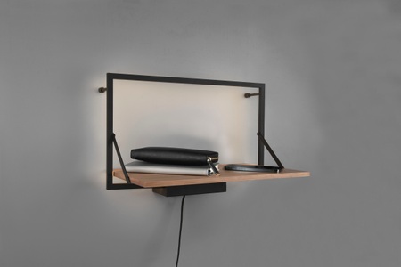 MIRRORS AND MORE, MIRRORS AND MORE Wandregal »Leonie«, mit integriertem LED Backlight, MIRRORS AND MORE Ablageregal »Leonie«, mit integriertem LED Backlight