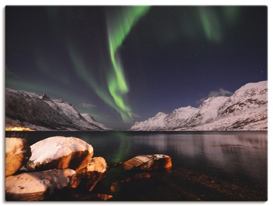 Artland, Artland Wandbild »Nordlicht Norwegen II«, Artland Wandbild »Nordlicht Norwegen II«, Himmel, (1 St.), als Alubild, Outdoorbild, Poster in verschied. Grössen