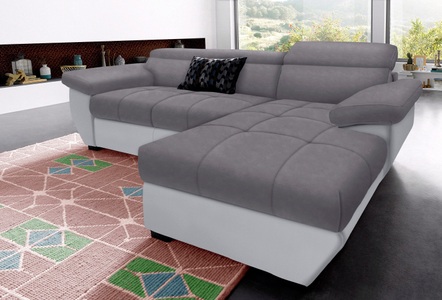COTTA Ecksofa, inklusive Kopfteilverstellung, wahlweise mit Bettfunktion + Bettkasten